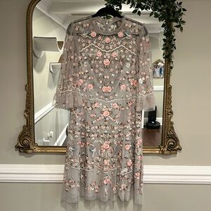 EUC Needle & Thread gorgeous embroidered dress size 14